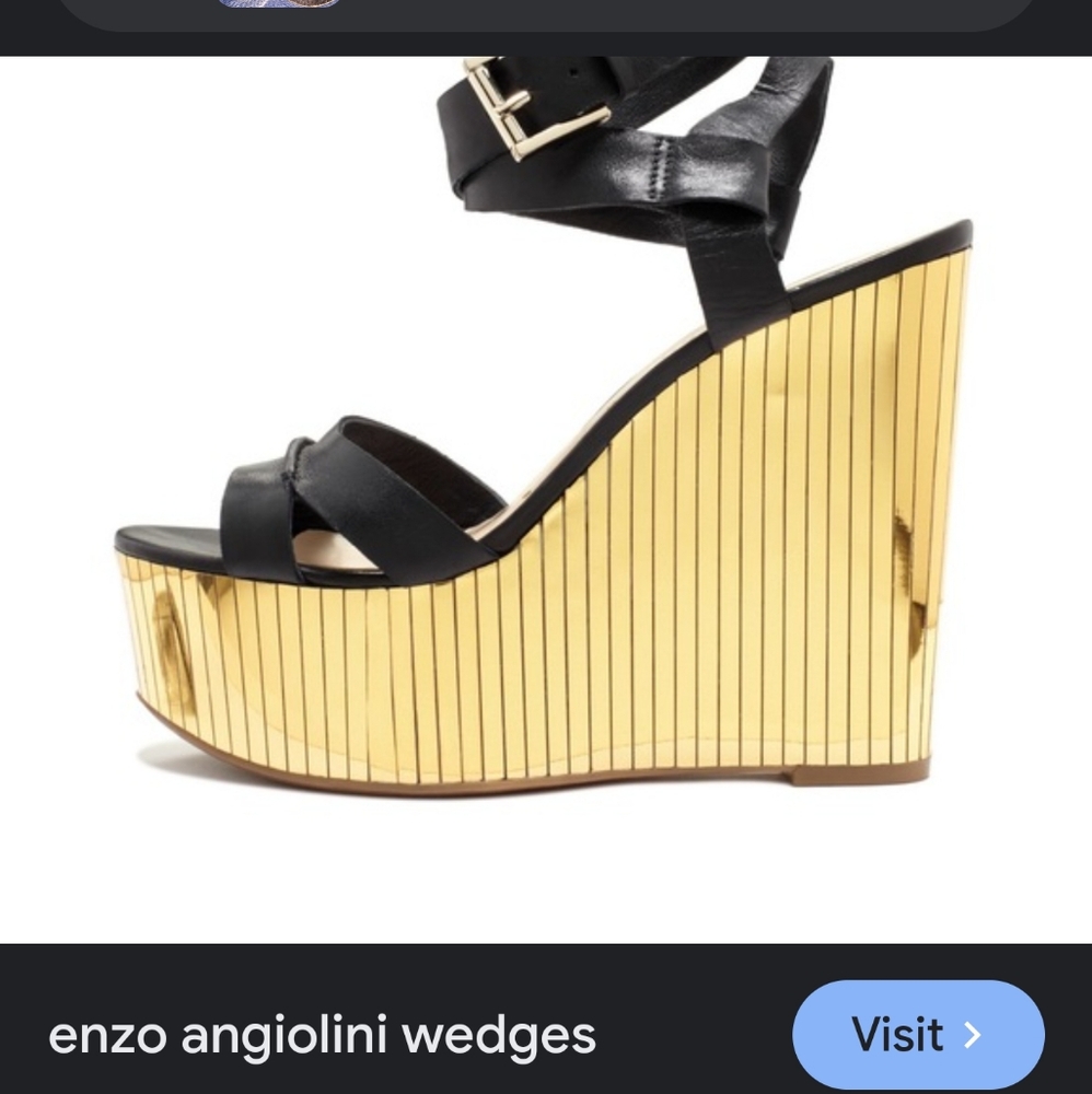 Enzo Angolini, 9M Black w/ Metallic Gold